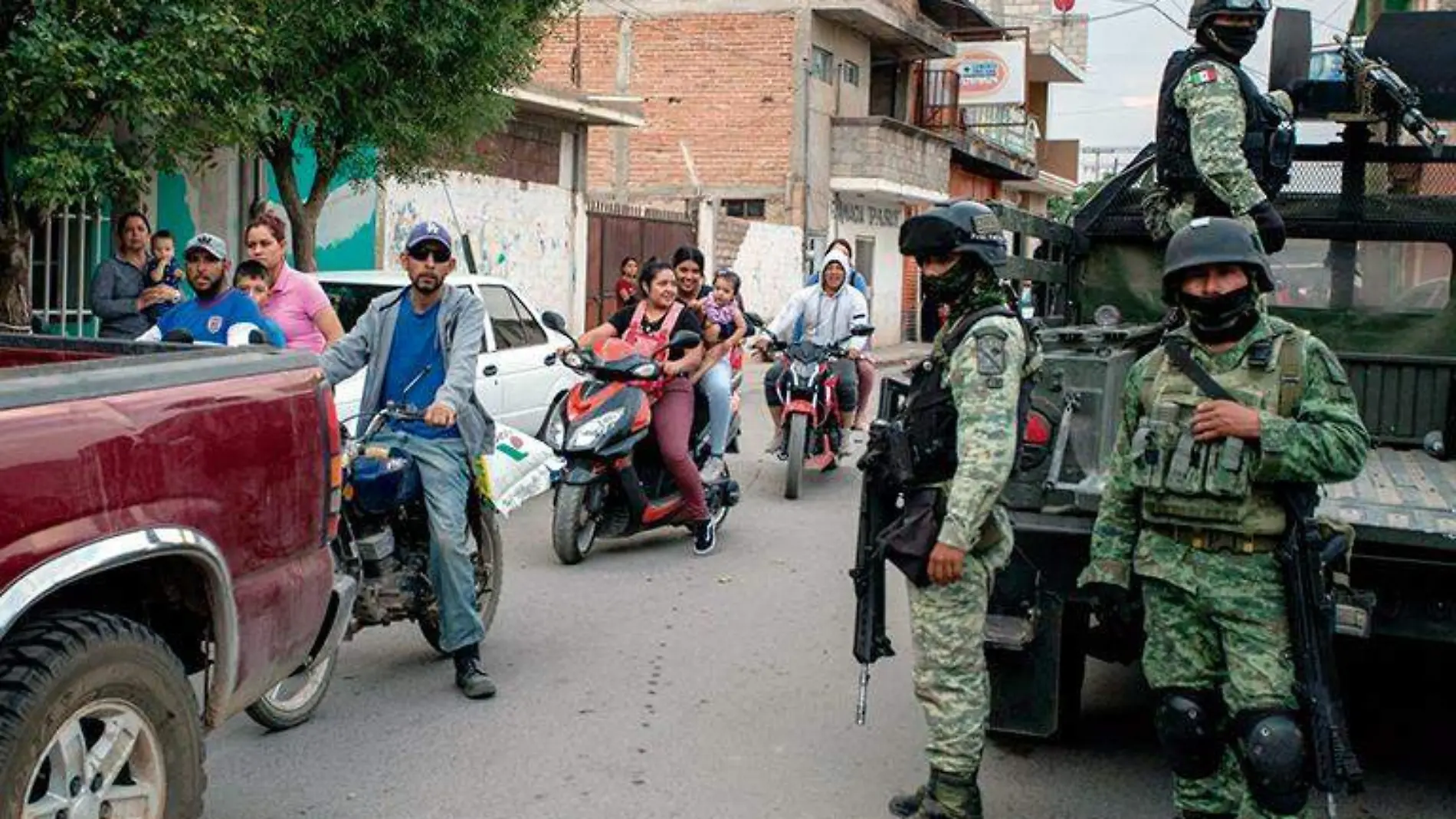 Militares en la comunidad de San José de Lourdes, Fresnillo, Zacatecas